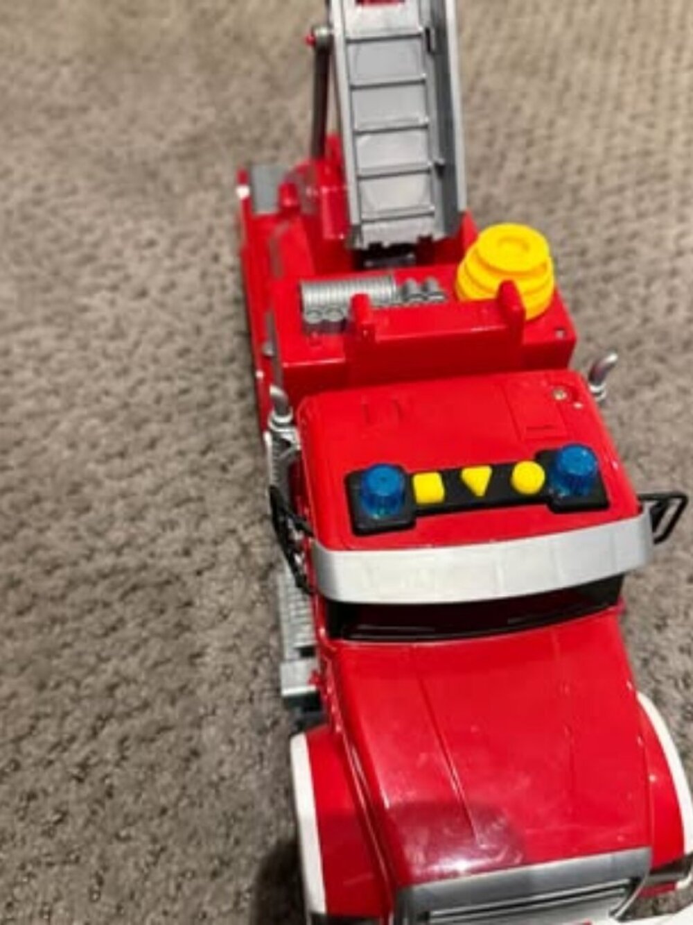 Fire truck lights sound extendable ladder